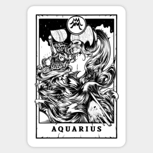 Aquarius Zodiac Tarot Sticker